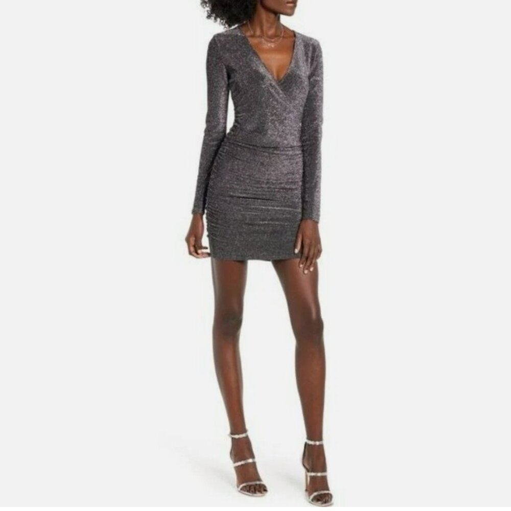 Leith Silver Flecked Bodycon Dress
